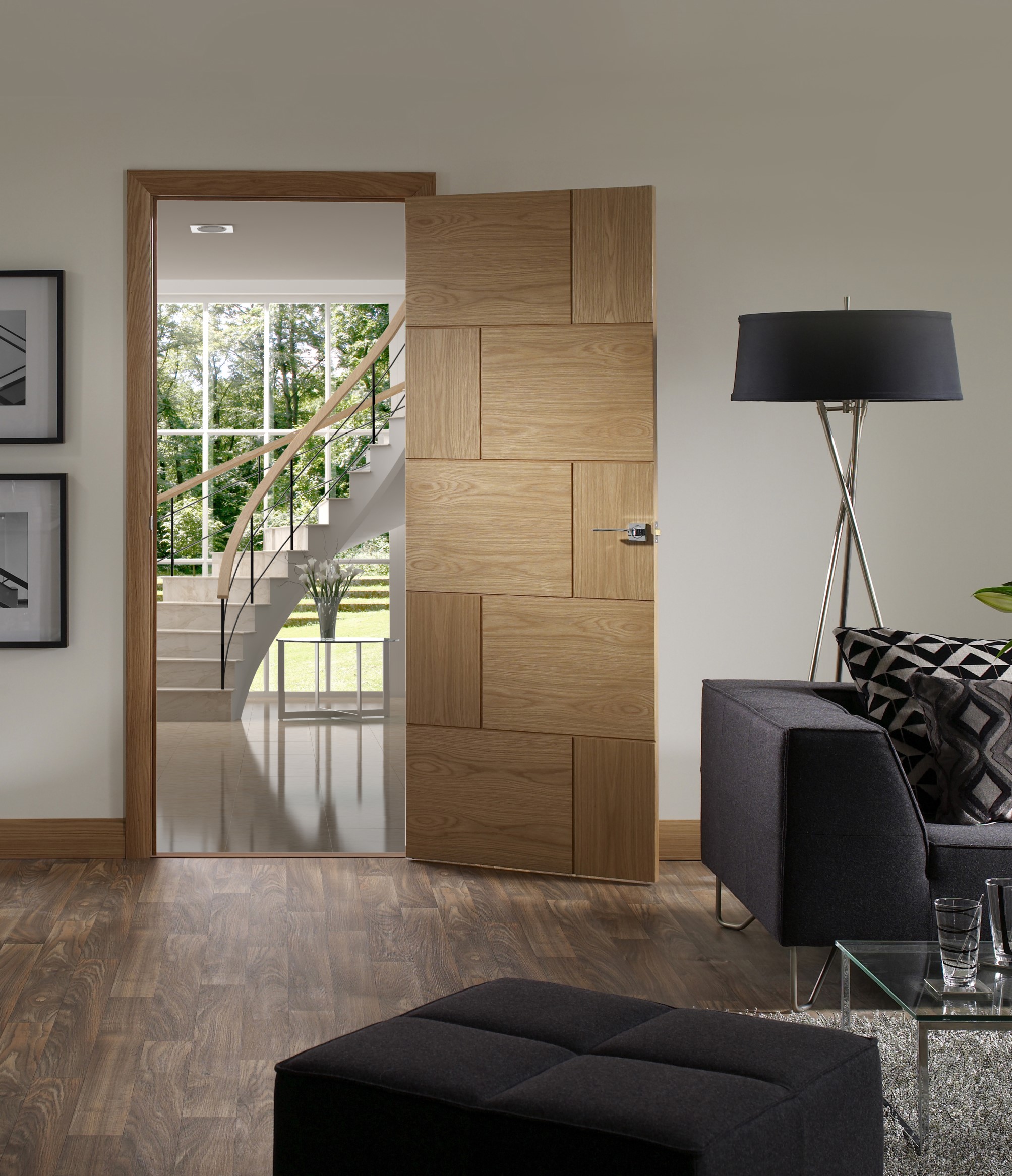 Ravenna Pre-Finished Internal Oak Door - Image 2