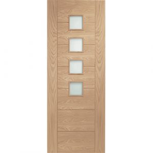 Suffolk Original 4 Light Internal Oak Door with Obscure Glass