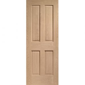 Victorian 4 Panel With Raised Mouldings Internal Oak Door
