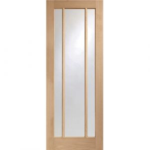 Worcester 3 Light Internal Oak Door with Clear Glass