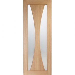 Pesaro Internal Oak Door with Clear Glass