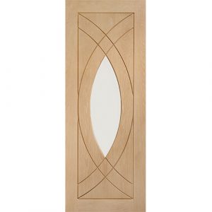 Treviso Pre-Finished Internal Oak Door with Clear Glass