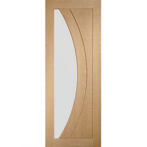 Salerno Internal Oak Door with Clear Glass