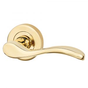 Ironmongery Ariel Polished Brass Privacy Handle Hardware Pack