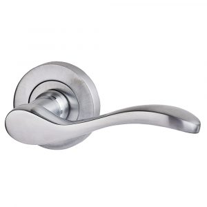 Ironmongery Ariel Satin Chrome Privacy Handle Hardware Pack