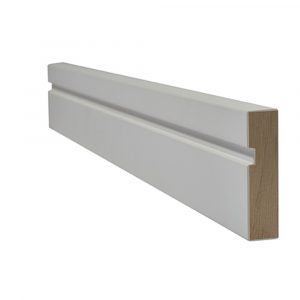 White Primed Architrave Single Groove