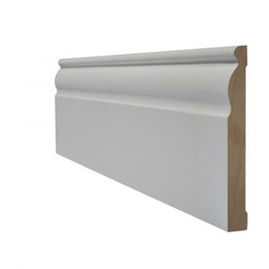 White Primed Skirting Ogee
