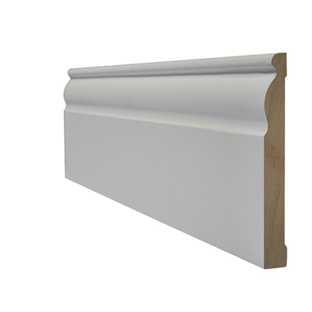 White Primed Skirting Ogee