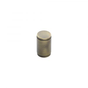Cabinet Knob Cylindric Knurled Design 21mm