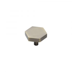 Cabinet Knob Hexagon Design 38mm
