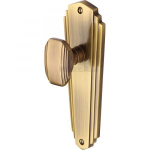 Mortice Knob on Latch Plate Charlston Design