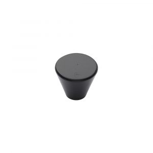 Black Iron Rustic Cabinet Knob Round Cone Design