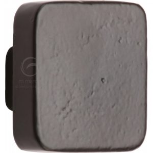 Black Iron Rustic Cabinet Knob Square Design