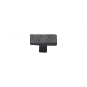 Black Iron Rustic Cabinet Knob Textured Design