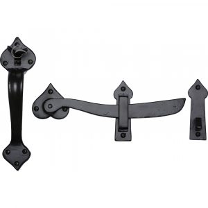 Black Iron Rustic Gate Latch