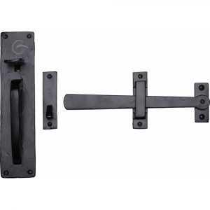 Black Iron Rustic Gate Latch