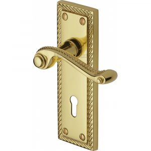 Door Handle Lever Lock Georgian Design