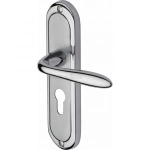 Door Handle for Euro Profile Plate Henley Design