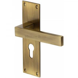 Door Handle for Euro Profile Plate Metro Design