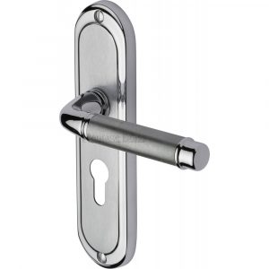 Door Handle for Euro Profile Plate Saturn Design
