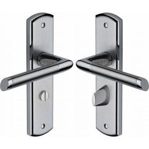 Sorrento Door Handle for Bathroom Mercury Design