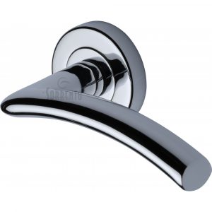 Sorrento Door Handle Lever Latch on Round Rose Tosca Design