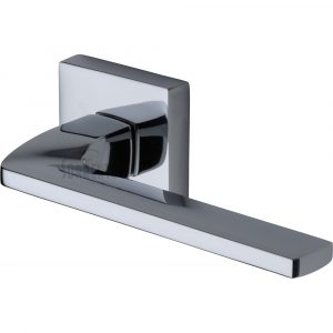 Sorrento Door Handle Lever Latch on Square Rose Indigo Design