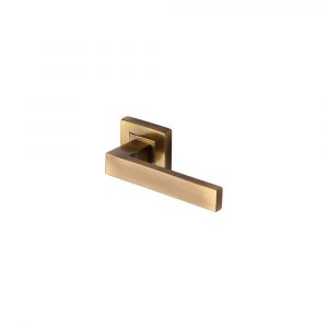 Door Handle Lever Latch on Square Rose Delta Sq Design