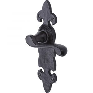 The Tudor Door Handle Lever Latch Fleur de Lys Design