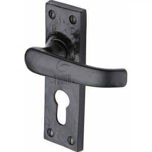 The Tudor Door Handle for Euro Profile Plate Windsor Design