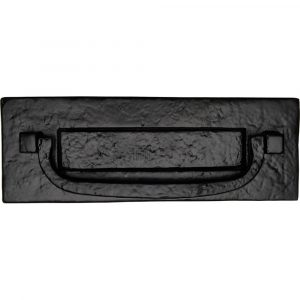 The Tudor Postal Knocker Black Iron