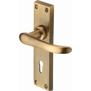 Door Handle Lever Lock Windsor Design Antique