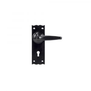 Oak Lever Lock Set