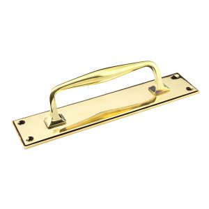 300mm Art Deco Pull Handle on Backplate