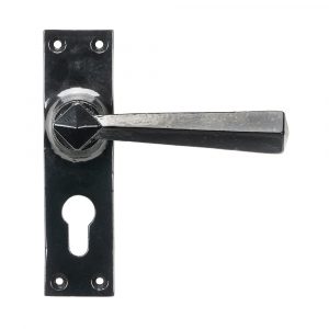 Straight Lever Euro Lock Set
