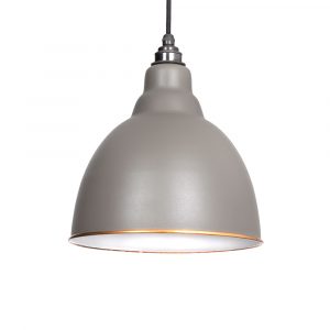 The Brindley Pendant in Warm Grey