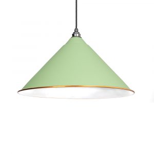 The Hockley Pendant in Sage Green