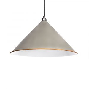 The Hockley Pendant in Warm Grey