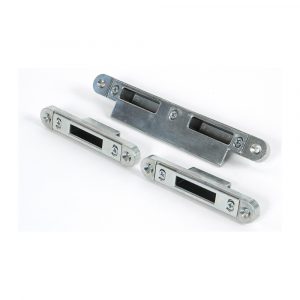 Bright Zinc Plated Espag Keep Set – 44mm Door