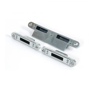 Bright Zinc Plated Espag Keep Set – 57mm Door