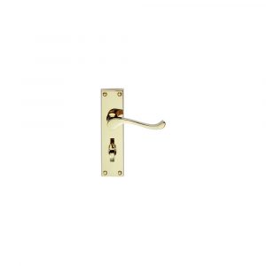 Victorian Scroll Lever On Backplate – Bathroom 57mm C/C