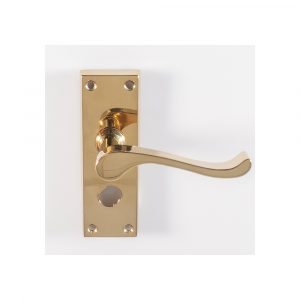 Victorian Scroll Lever On Backplate – Privacy (Contract Range)