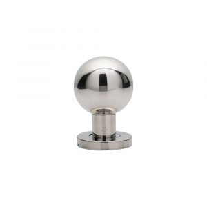 Steelworx 55mm Dia. Ball Mortice Knob On Concealed Fix Sprung Round Rose