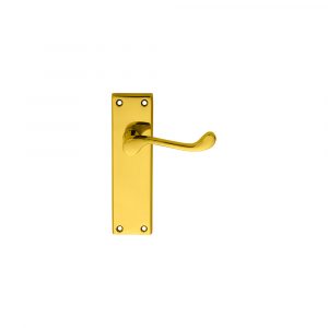 Victorian Scroll Lever On Backplate – Latch Sweedor Plate