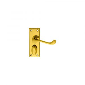 Victorian Scroll Lever On Backplate – Privacy