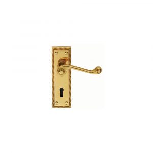 Georgian Lever On Backplate – Lock 57mm C/C