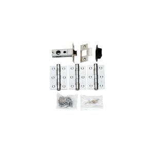 Latch Pack – Pair And Half Hinges & 2.5 Inch Bolt Through Latch