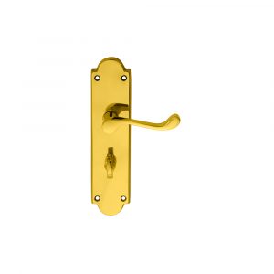 Victorian Scroll Lever On Shaped Backplate – Bathroom 57mm C/C
