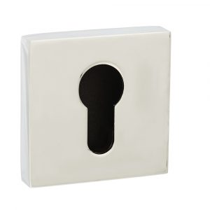 Senza Pari Euro Escutcheon on Flush Square Rose