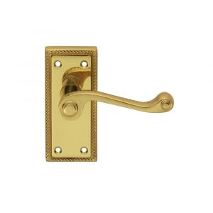 Georgian Lever On Backplate – Latch (Contract Range)